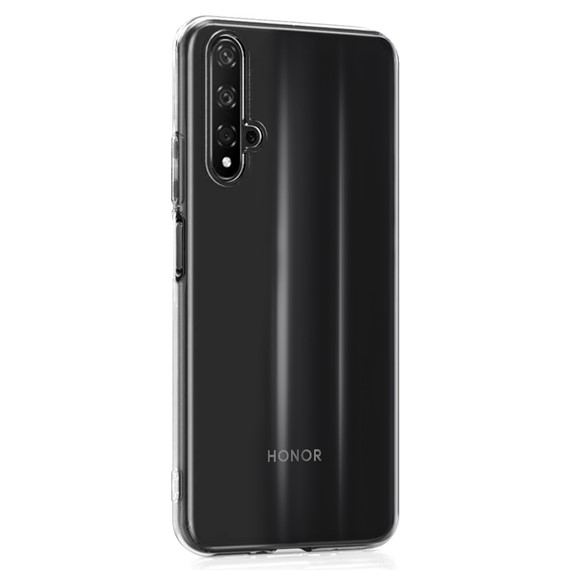 Microsonic Huawei Nova 5T Kılıf Transparent Soft Beyaz 2