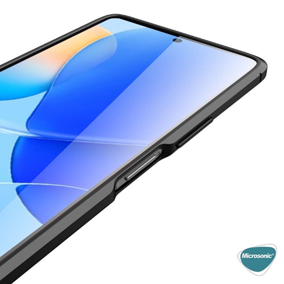 Microsonic Huawei Nova 9 SE Kılıf Deri Dokulu Silikon Siyah 4