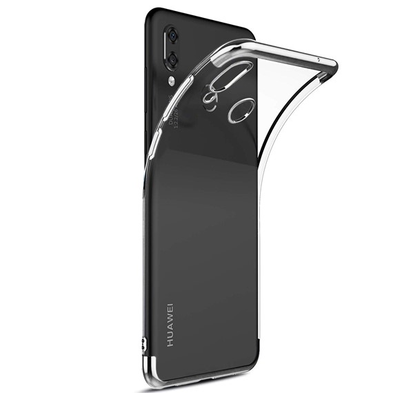 Microsonic Huawei P Smart 2019 Kılıf Skyfall Transparent Clear Gümüş 2