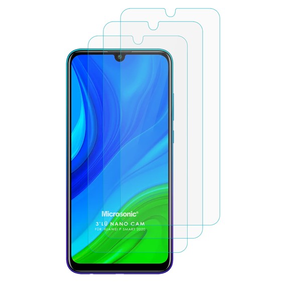 Microsonic Huawei P Smart 2020 Screen Protector Nano Glass 3 Pack 2