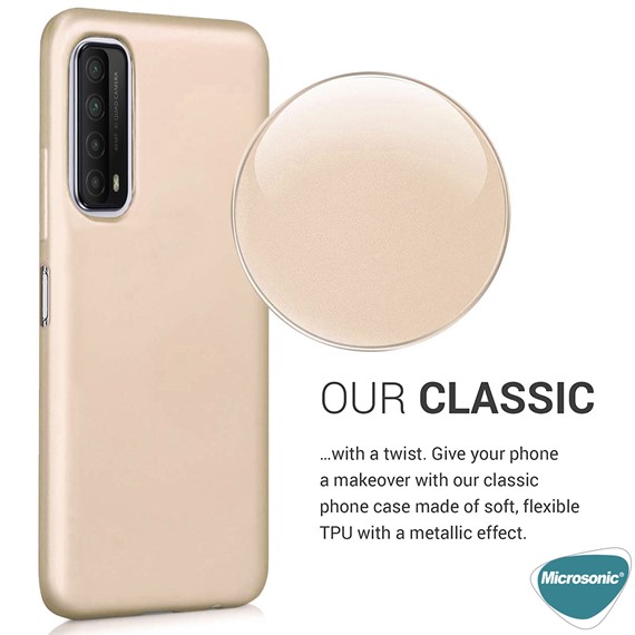 Microsonic Matte Silicone Huawei P Smart 2021 Kılıf Mavi 4