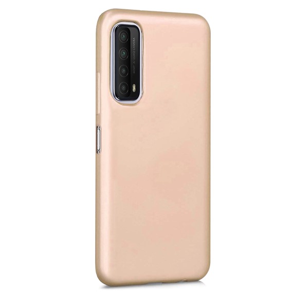 Microsonic Matte Silicone Huawei P Smart 2021 Kılıf Gold 2