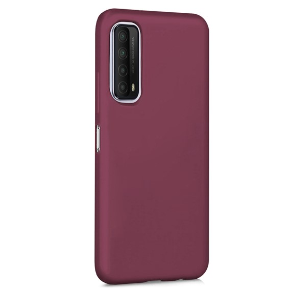 Microsonic Matte Silicone Huawei P Smart 2021 Kılıf Mor 2