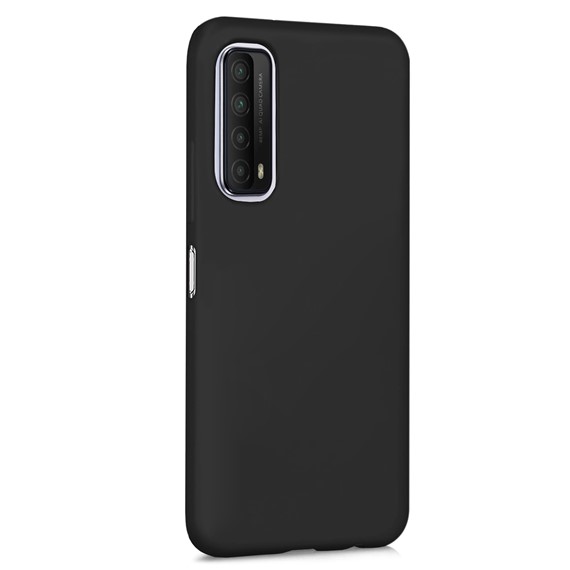 Microsonic Matte Silicone Huawei P Smart 2021 Kılıf Siyah 2