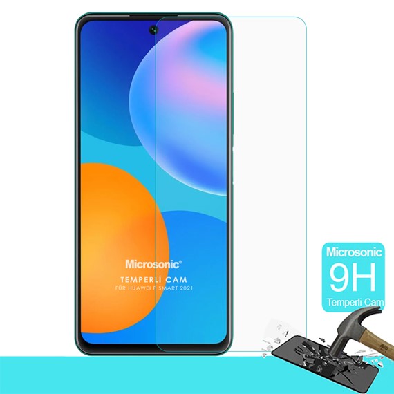 Microsonic Huawei P Smart 2021 Tempered Glass Cam Ekran Koruyucu 1