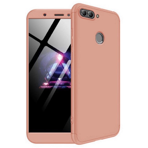 Microsonic Huawei P Smart Kılıf Double Dip 360 Protective Rose Gold 1