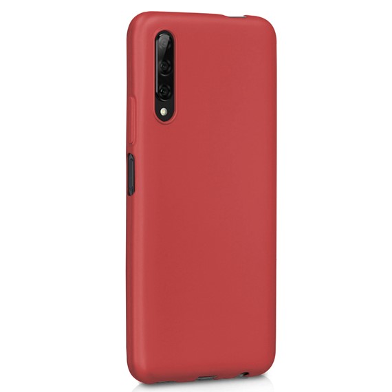 Microsonic Matte Silicone Huawei P Smart Pro Kılıf Kırmızı 2