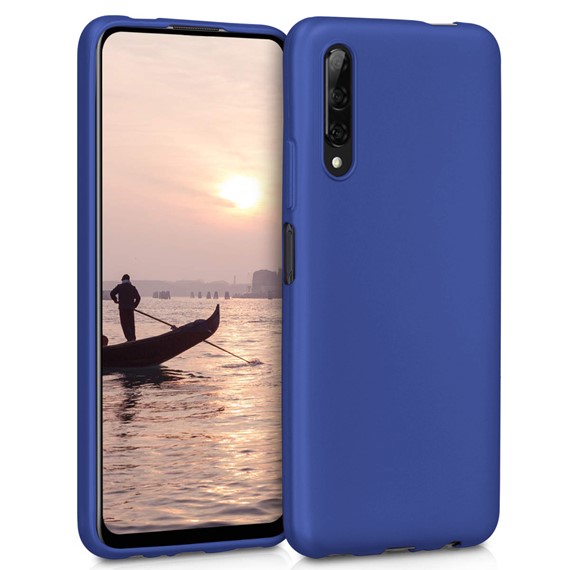 Microsonic Matte Silicone Huawei P Smart Pro Kılıf Lacivert 1