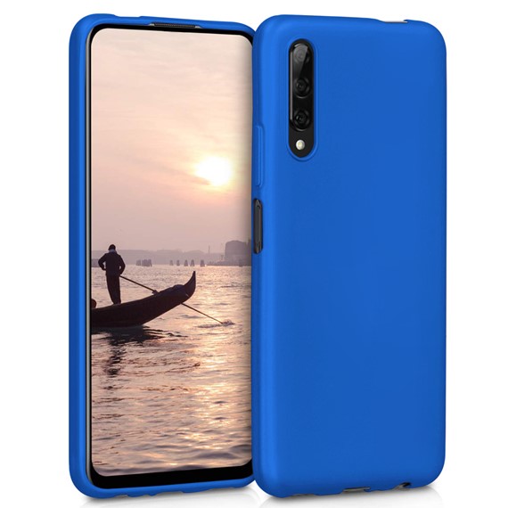 Microsonic Matte Silicone Huawei P Smart Pro Kılıf Mavi 1