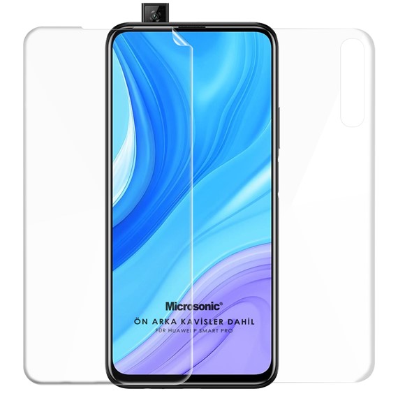 Microsonic Huawei P Smart Pro Ön Arka Kavisler Dahil Tam Ekran Kaplayıcı Film 1