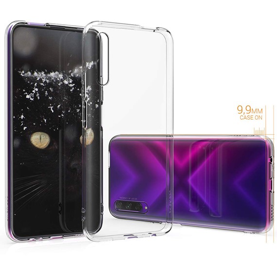 Microsonic Huawei P Smart Pro Kılıf Transparent Soft Beyaz 3