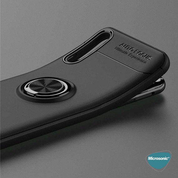 Microsonic Huawei P Smart S Kılıf Kickstand Ring Holder Lacivert 3