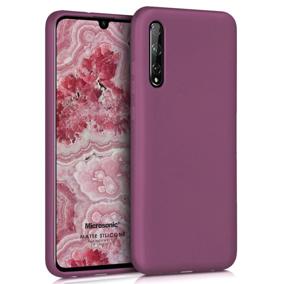 Microsonic Matte Silicone Huawei P Smart S Kılıf Mor 1