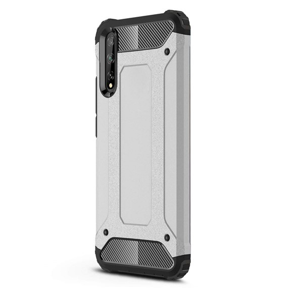 Microsonic Huawei P Smart S Kılıf Rugged Armor Gümüş 2