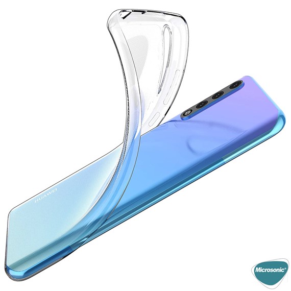 Microsonic Huawei P Smart S Kılıf Transparent Soft Beyaz 3