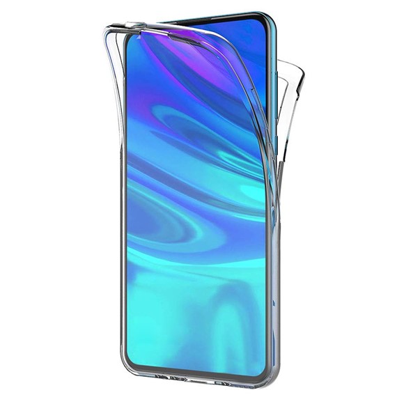 Microsonic Huawei P Smart Z Kılıf 6 tarafı tam full koruma 360 Clear Soft Şeffaf 1