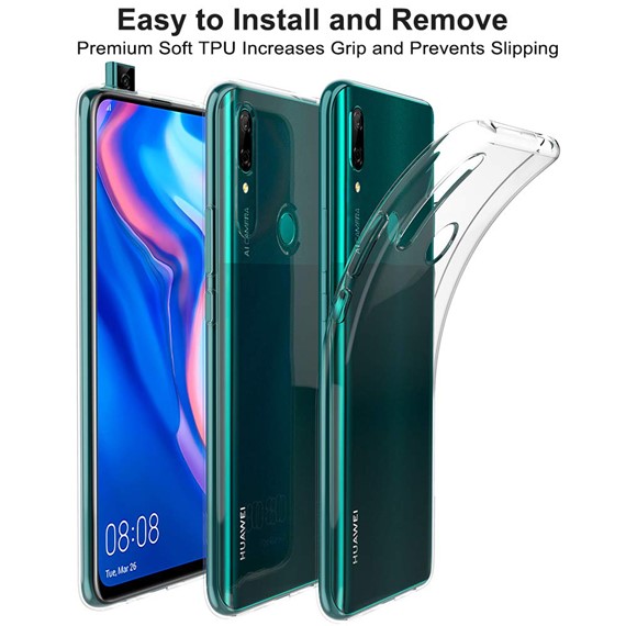 Microsonic Huawei P Smart Z Kılıf Transparent Soft Beyaz 3