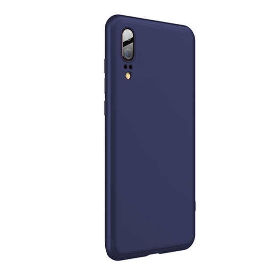 Microsonic Huawei P20 Kılıf Double Dip 360 Protective Lacivert 2