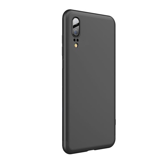 Microsonic Huawei P20 Kılıf Double Dip 360 Protective Siyah 2