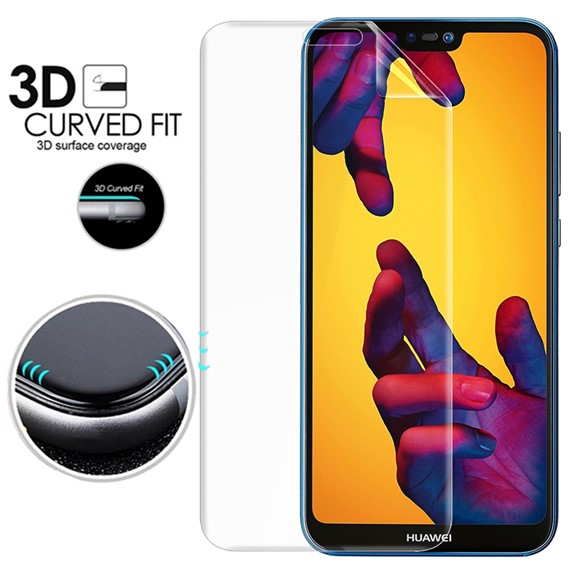 Microsonic Huawei P20 Lite Ön Arka Kavisler Dahil Tam Ekran Kaplayıcı Film 2