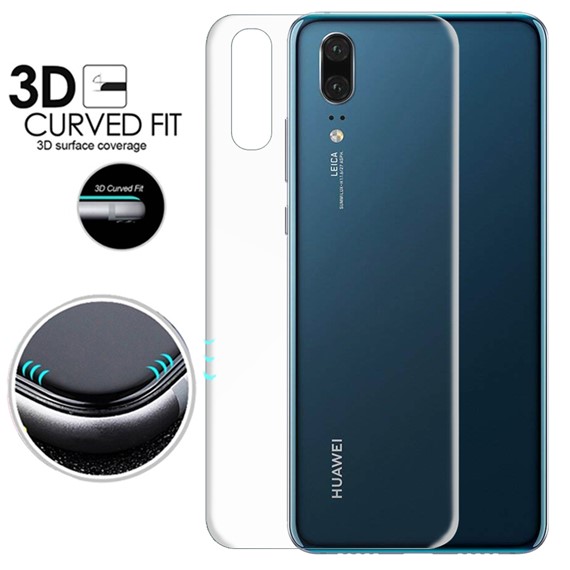 Microsonic Huawei P20 Ön Arka Kavisler Dahil Tam Ekran Kaplayıcı Film 3