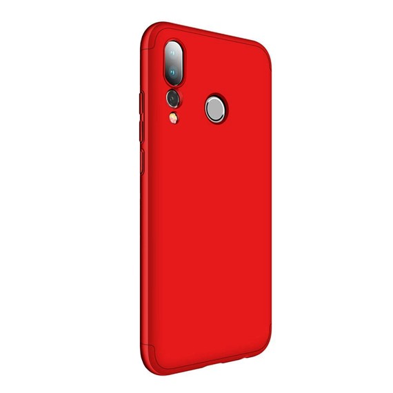 Microsonic Huawei P20 Pro Kılıf Double Dip 360 Protective Kırmızı 2