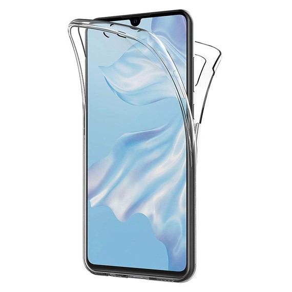 Microsonic Huawei P30 Kılıf 6 tarafı tam full koruma 360 Clear Soft Şeffaf 1