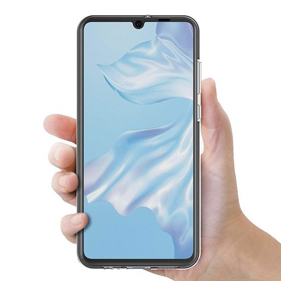 Microsonic Huawei P30 Kılıf 6 tarafı tam full koruma 360 Clear Soft Şeffaf 4