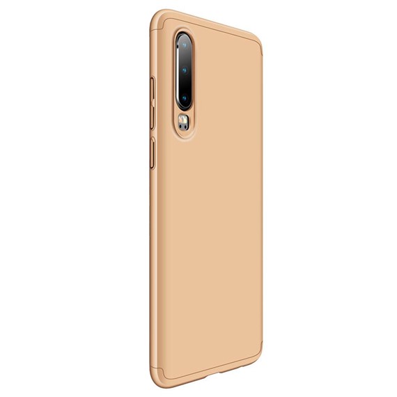 Microsonic Huawei P30 Kılıf Double Dip 360 Protective Gold 2