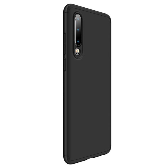 Microsonic Huawei P30 Kılıf Double Dip 360 Protective Siyah 2