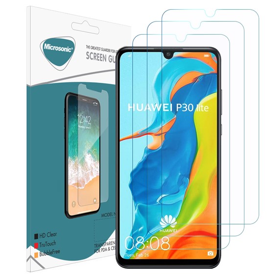 Microsonic Huawei P30 Lite Ekran Koruyucu Nano Cam 3 lü Paket 1