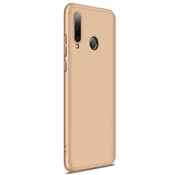 Microsonic Huawei P30 Lite Kılıf Double Dip 360 Protective Gold 2