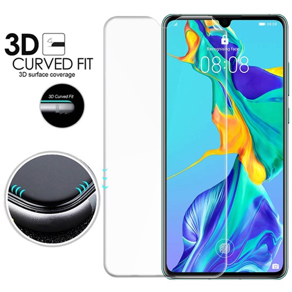 Microsonic Huawei P30 Ön Arka Kavisler Dahil Tam Ekran Kaplayıcı Film 3