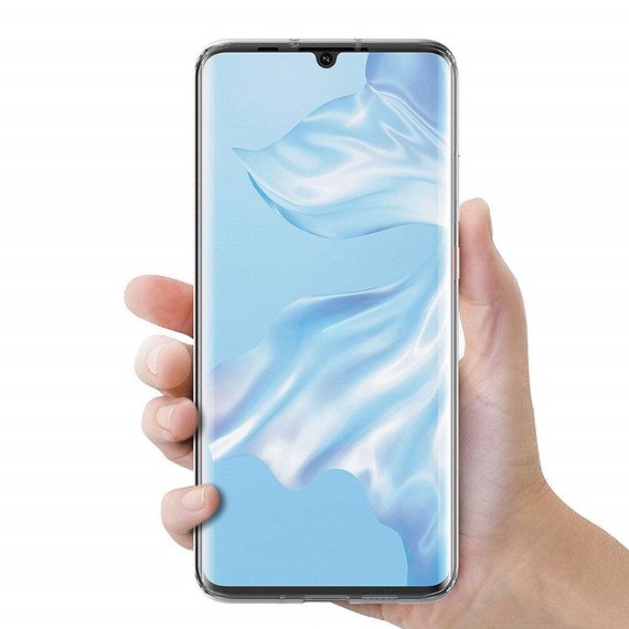 Microsonic Huawei P30 Pro Kılıf 6 tarafı tam full koruma 360 Clear Soft Şeffaf 4