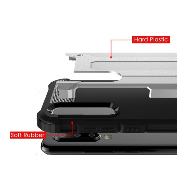 Microsonic Huawei P30 Kılıf Rugged Armor Mavi 3