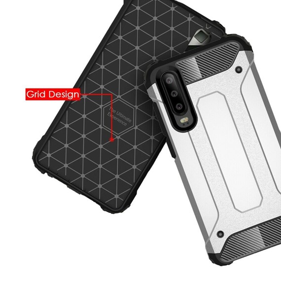 Microsonic Huawei P30 Kılıf Rugged Armor Mavi 5