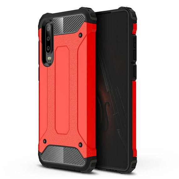 Microsonic Huawei P30 Kılıf Rugged Armor Kırmızı 1