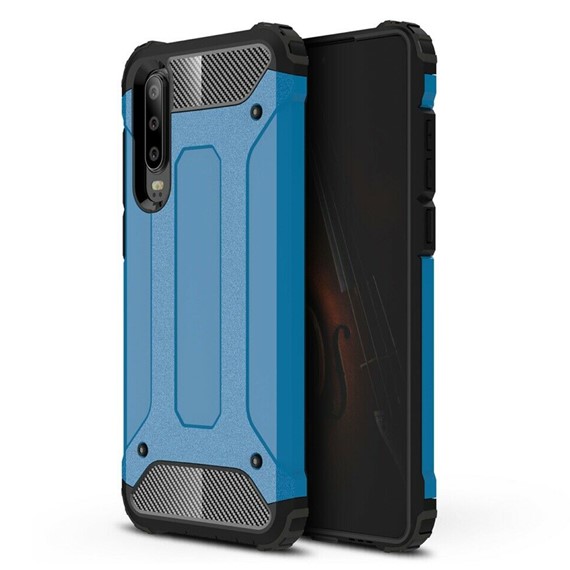 Microsonic Huawei P30 Kılıf Rugged Armor Mavi 1