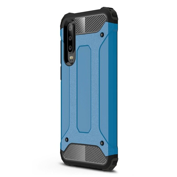 Microsonic Huawei P30 Kılıf Rugged Armor Mavi 2