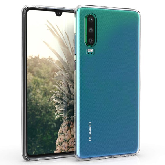 Microsonic Huawei P30 Kılıf Transparent Soft Beyaz 1