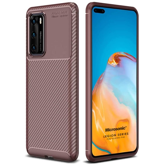 Microsonic Huawei P40 Kılıf Legion Series Kahverengi 1