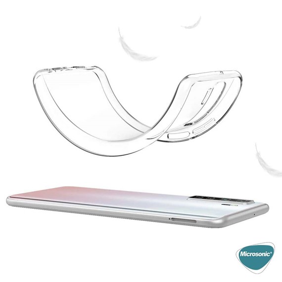 Microsonic Huawei P40 Lite 5G Kılıf Transparent Soft Şeffaf 3