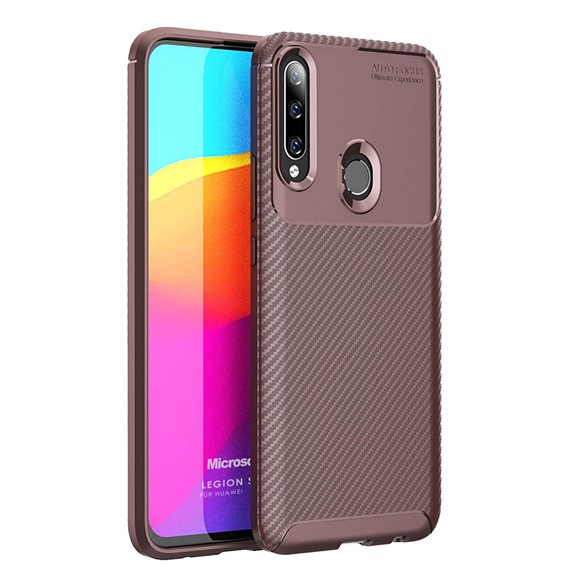 Microsonic Huawei P40 Lite E Kılıf Legion Series Kahverengi 1