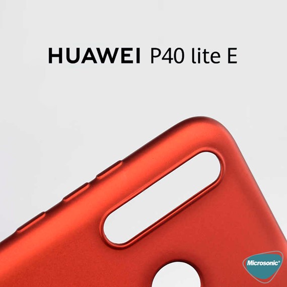 Microsonic Matte Silicone Huawei P40 Lite E Kılıf Mor 4