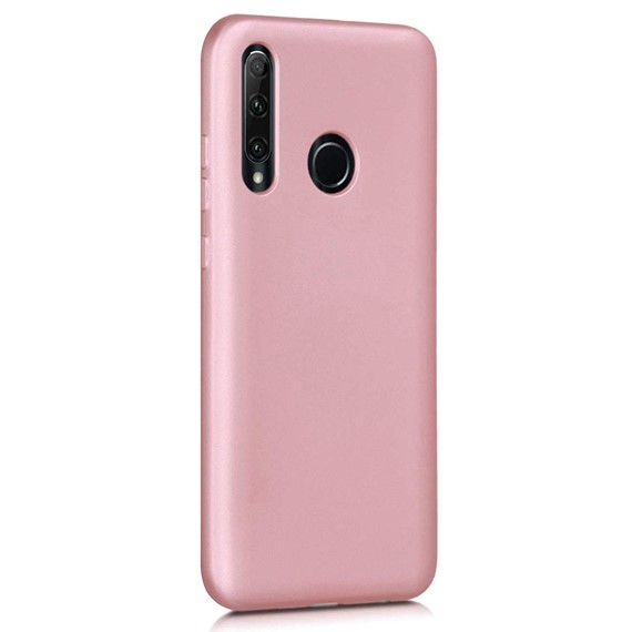 Microsonic Matte Silicone Huawei P40 Lite E Kılıf Rose Gold 2