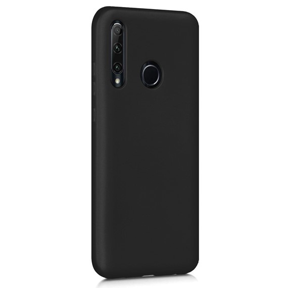 Microsonic Matte Silicone Huawei P40 Lite E Kılıf Siyah 2