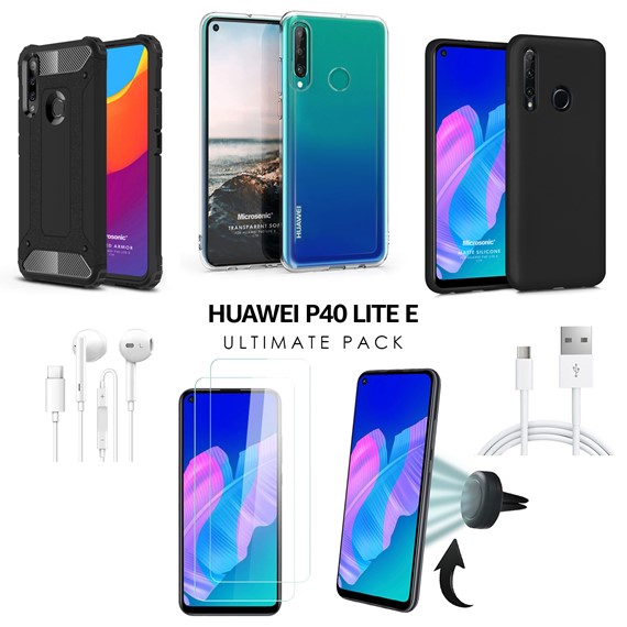 Microsonic Huawei P40 Lite E Kılıf Aksesuar Seti 1