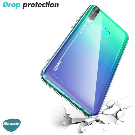 Microsonic Huawei P40 Lite E Kılıf Transparent Soft Beyaz 4