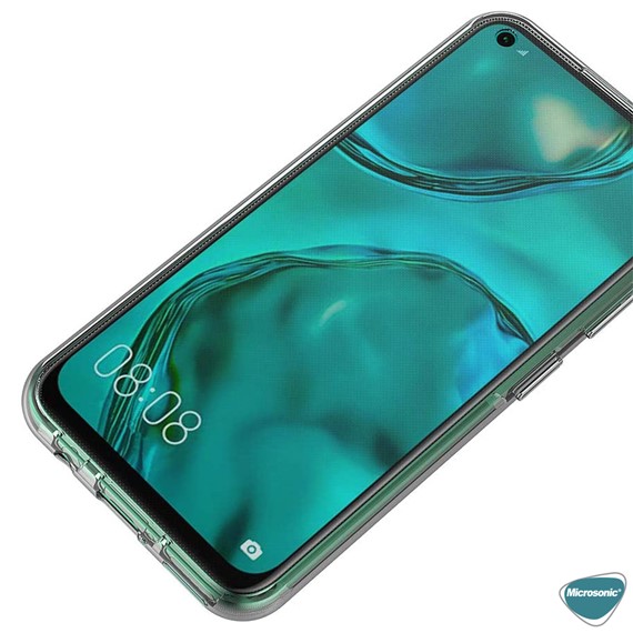 Microsonic Huawei P40 Lite Kılıf 6 tarafı tam full koruma 360 Clear Soft Şeffaf 5