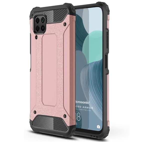 Microsonic Huawei P40 Lite Kılıf Rugged Armor Rose Gold 1